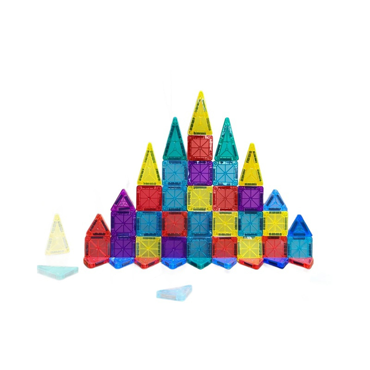 Juguete de piezas magnéticas grandes para niños, 100 piezas de bloques magnéticos en colores naturales, bloques de construcción magnéticos para un sinfín de combinaciones, juguete educativo y estimulante.