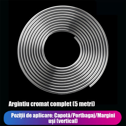 Bandă de protecție anticoliziune pentru ușa auto, protecție laterala anti-zgârieturi, bandă adezivă lucioasă pentru protecție.