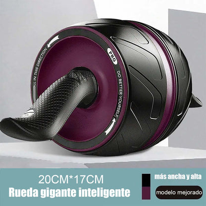 Rueda abdominal de retorno automático para principiantes, rodillo silencioso de entrenamiento de abdominales para uso doméstico.