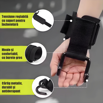 Putere dublă! Secretul tracțiunilor stabile și al ridicărilor puternice – cârligele anti-alunecare