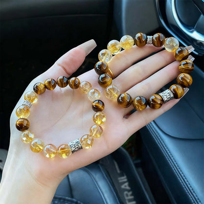 Colección de pulseras para parejas Qiyi – modelo «Gato sin rostro» y ojo de gato blanco, elaboradas con auténtica obsidiana plata; accesorio new-chic para mejores amigas y enamorados.