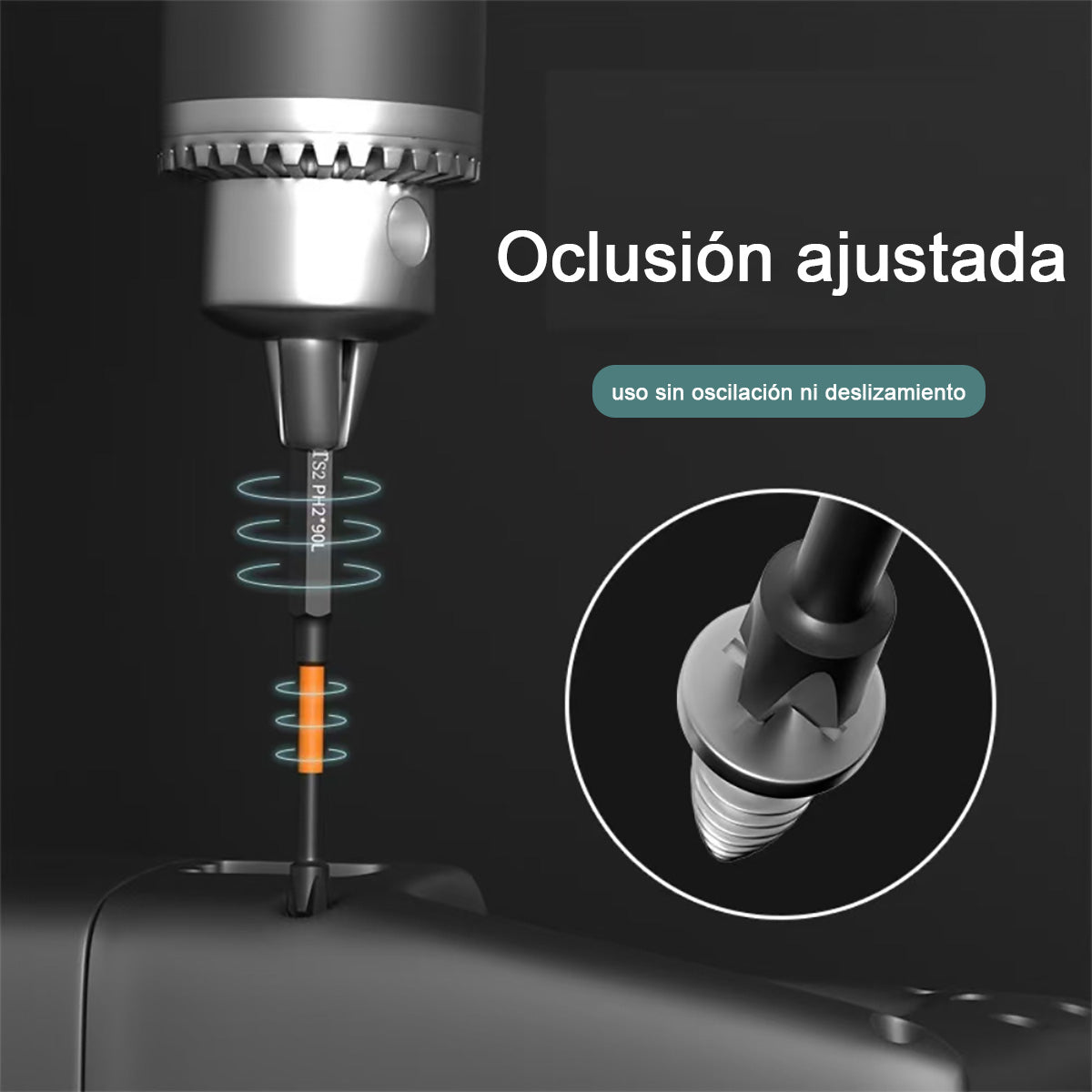 "Juego de puntas magnéticas de alta fuerza, cabezal Phillips S2 de alta dureza, para destornillador eléctrico y taladro eléctrico, set de tornillos"