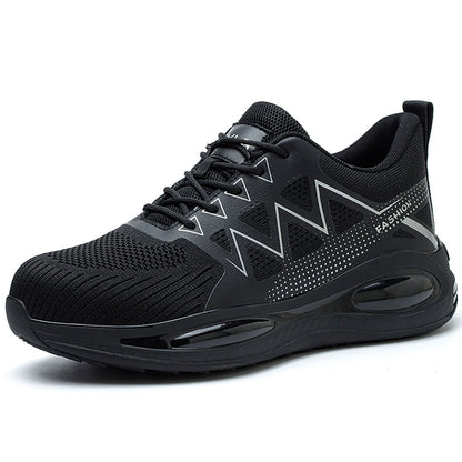 Zapatos de trabajo transpirables, nuevos modelos de seguridad, con punta de acero, resistentes a impactos y perforaciones, antideslizantes, zapatos de protección laboral.