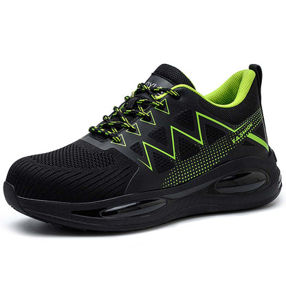 Zapatos de trabajo transpirables, nuevos modelos de seguridad, con punta de acero, resistentes a impactos y perforaciones, antideslizantes, zapatos de protección laboral.