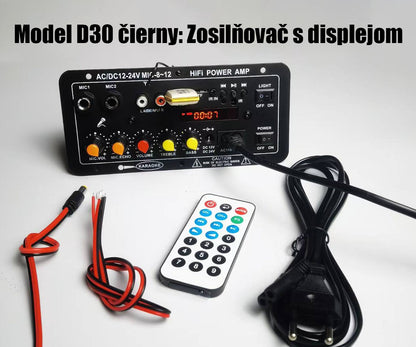 12V Bluetooth zosilňovač s kartou 24V vysoko výkonný zosilňovač, základná doska zosilňovača do auta