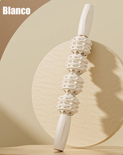 Rodillo masajeador para piernas, artefacto de adelgazamiento, rueda anular de compresión, relajador de músculos de pantorrilla y muslo, barra tipo "dientes de lobo" para masaje en piernas.