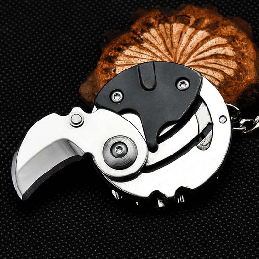 Herramienta EDC mini: Cuchillo plegable para frutas, afilado y portátil para llevar en llaves