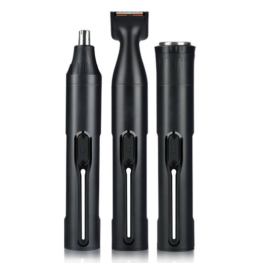 Nuevo kit de accesorios multifunción para hombre: Recortador eléctrico 3 en 1 (vello nasal, afeitado, patillas y cejas).