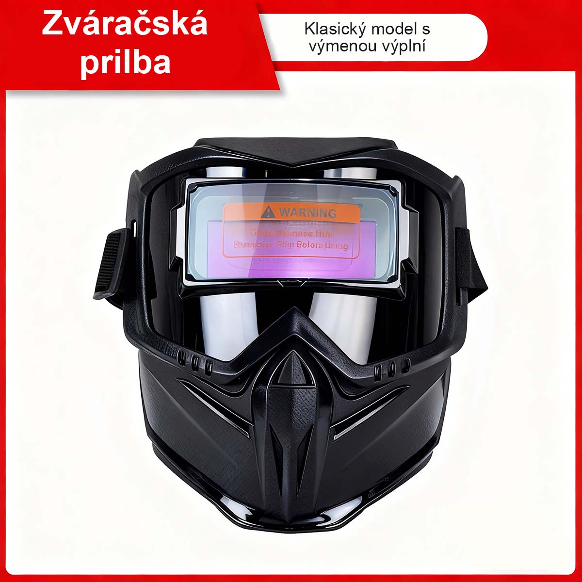 Automatická svetelná ochranná maska na celú tvár pre zváračov proti intenzívnemu svetlu a žiaru, oddelená dýchacia časť, priedušná a tepelne izolovaná, ochrana očí.