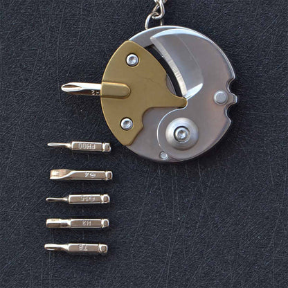 Herramienta EDC mini: Cuchillo plegable para frutas, afilado y portátil para llevar en llaves