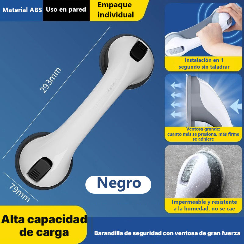 **Barra de apoyo para baño con ventosa | Pasamanos para ducha y aseo, uso doméstico**